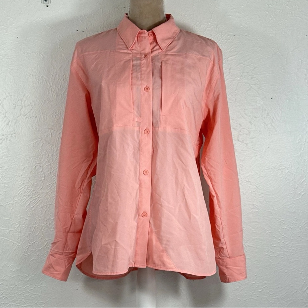 Bass Pro‎ Shops Women's Fishing Peach Button-Down Shirt